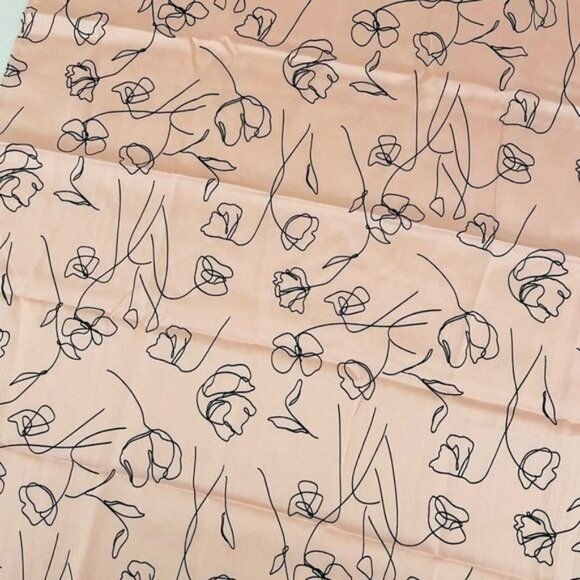 Lark & Ives Minimalist Womens Hair Scarf Bundle Set of Two Pink and Cream 20x20” - Picture 7 of 15